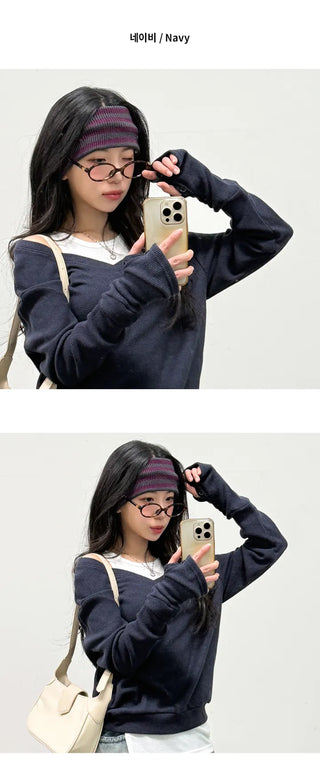 V Neck Knit Top