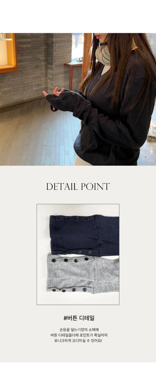 V Neck Knit Top