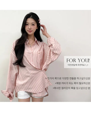 Striped Shirt Blouse