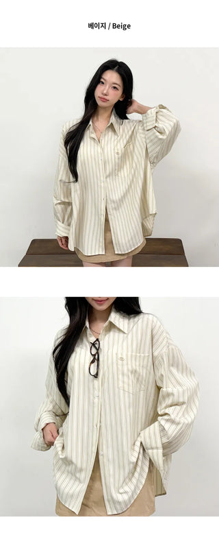 Striped Shirt Blouse