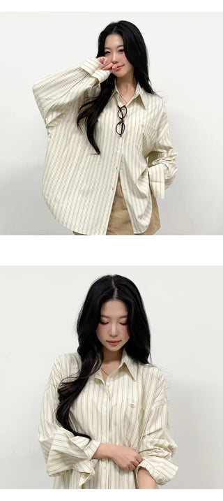 Striped Shirt Blouse