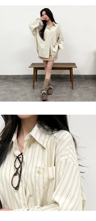 Striped Shirt Blouse