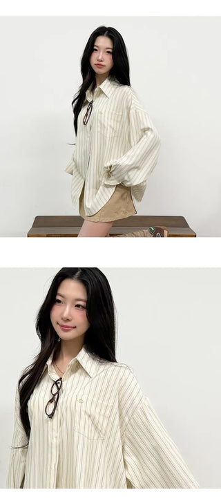Striped Shirt Blouse