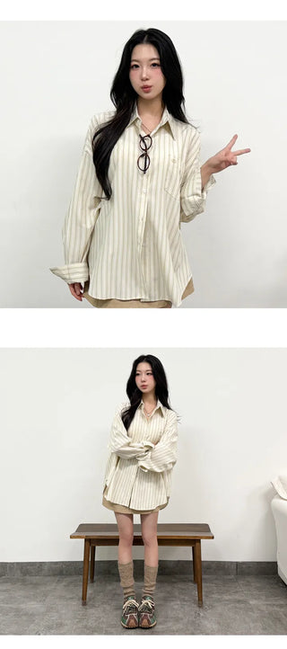 Striped Shirt Blouse