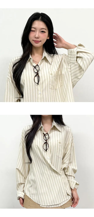Striped Shirt Blouse