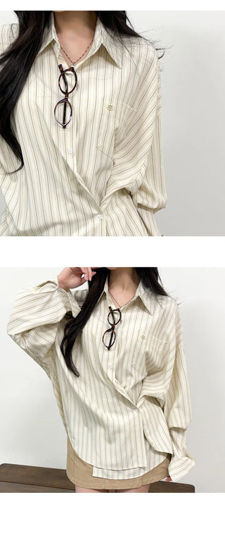 Striped Shirt Blouse