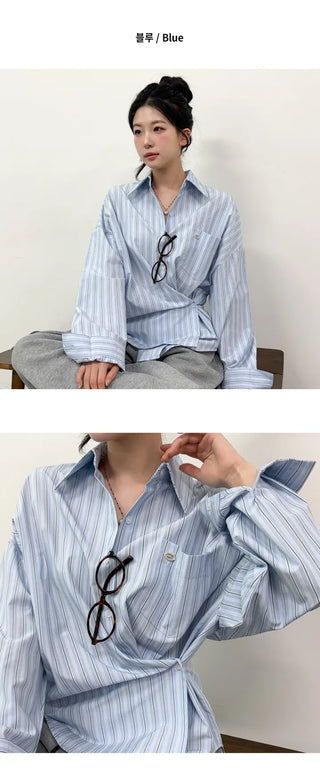Striped Shirt Blouse