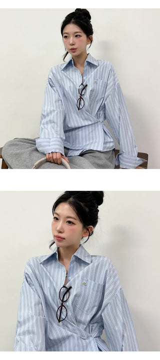 Striped Shirt Blouse