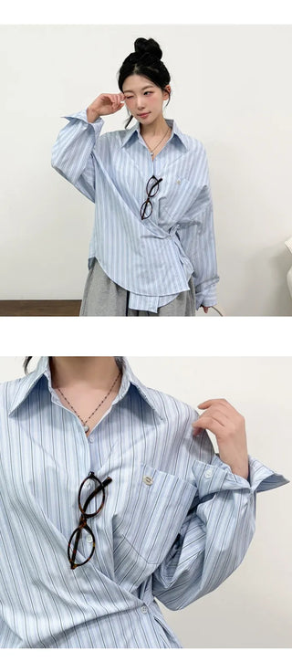 Striped Shirt Blouse