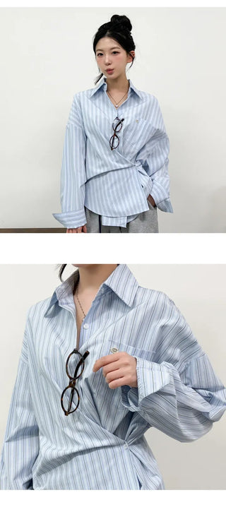 Striped Shirt Blouse