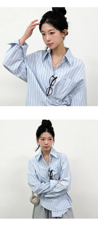 Striped Shirt Blouse