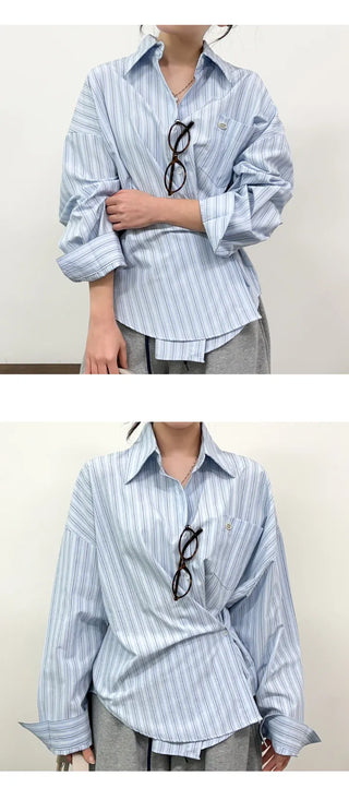 Striped Shirt Blouse