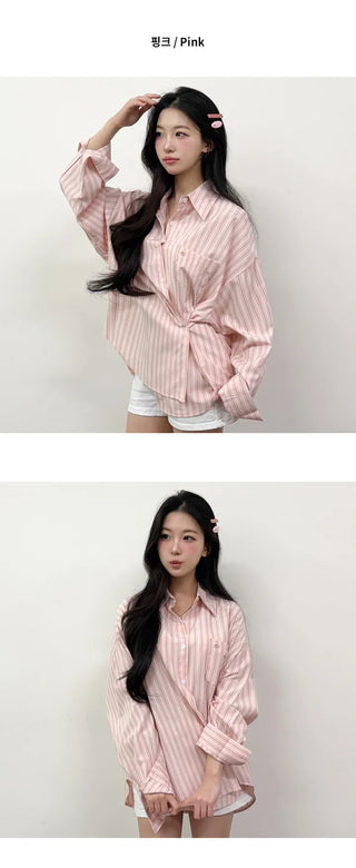 Striped Shirt Blouse