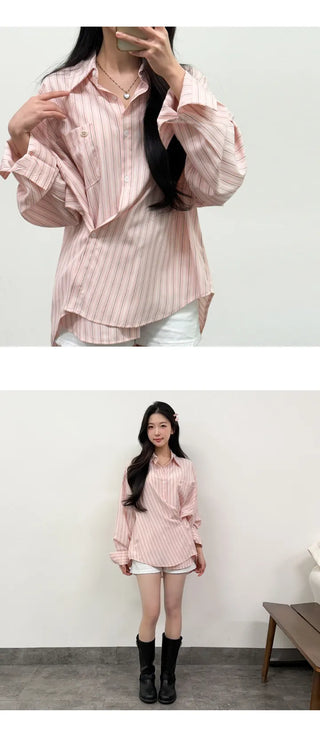 Striped Shirt Blouse
