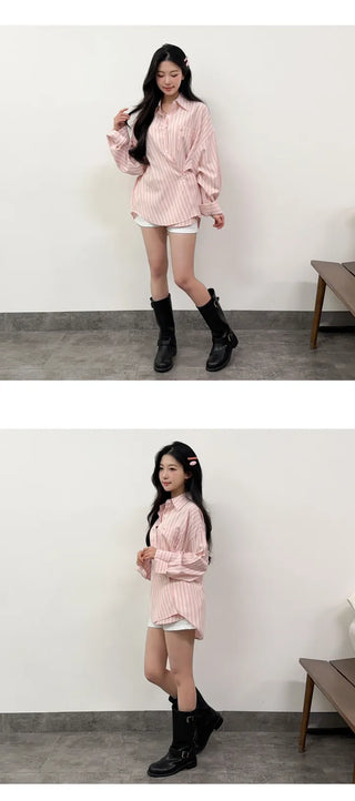 Striped Shirt Blouse