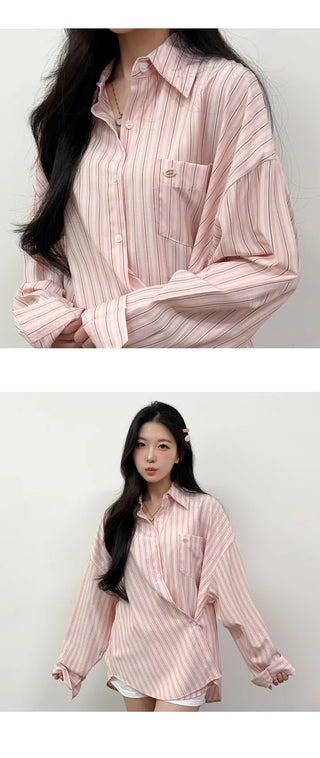 Striped Shirt Blouse