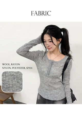 Wool Knit Top