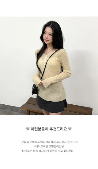 Wool Knit Top
