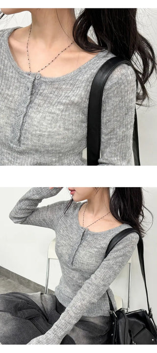 Wool Knit Top