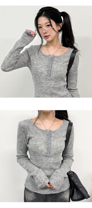 Wool Knit Top