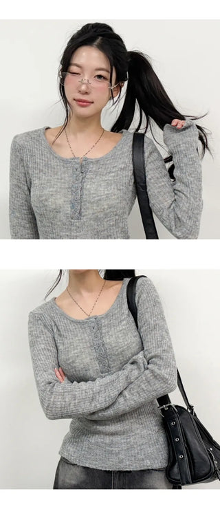 Wool Knit Top