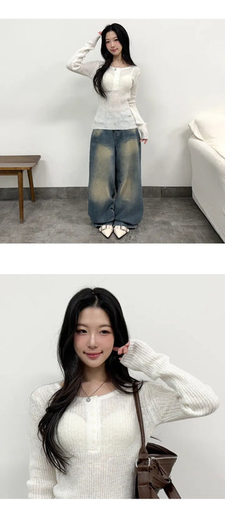Wool Knit Top