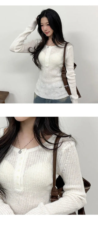 Wool Knit Top