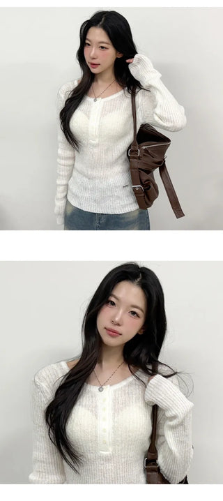 Wool Knit Top