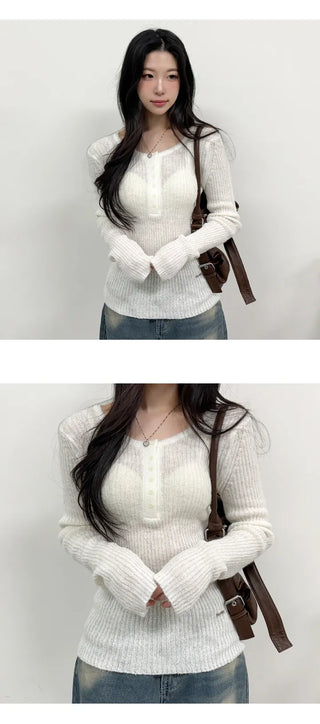 Wool Knit Top