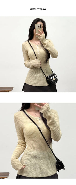 Wool Knit Top