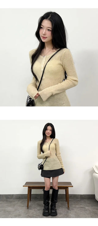 Wool Knit Top