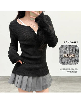 Wool Knit Top