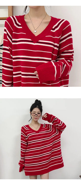 Striped Knit Top