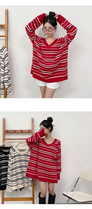 Striped Knit Top