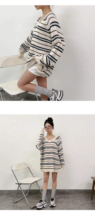 Striped Knit Top