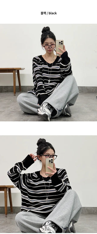 Striped Knit Top