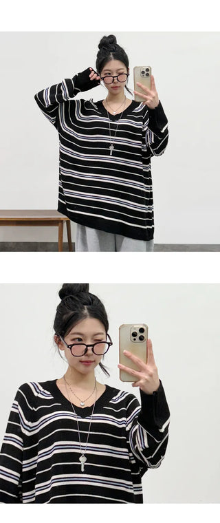 Striped Knit Top