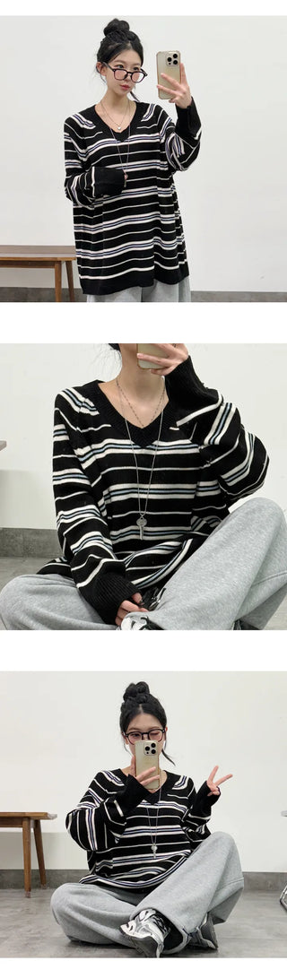Striped Knit Top