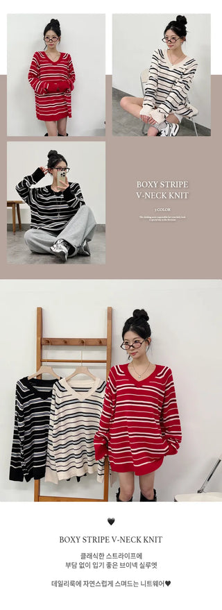 Striped Knit Top