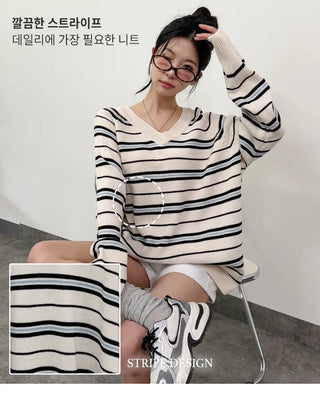 Striped Knit Top