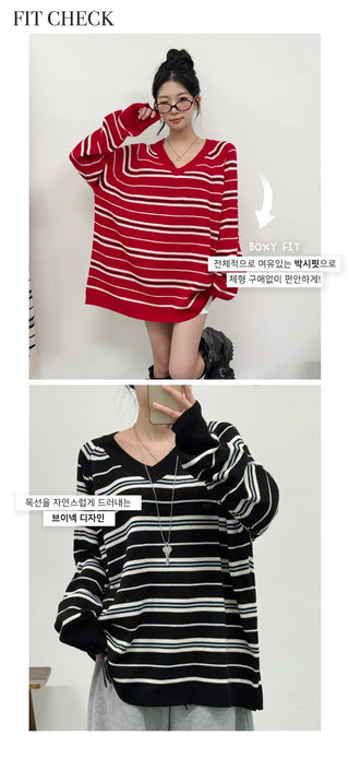 Striped Knit Top