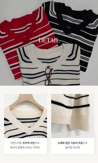 Striped Knit Top