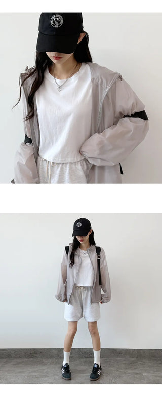 Oversized Windbreaker Hoodie