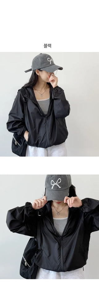 Oversized Windbreaker Hoodie