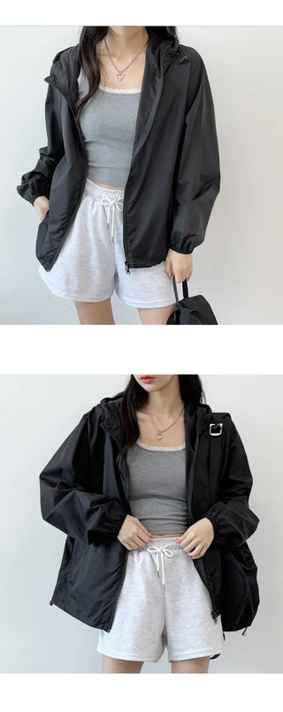 Oversized Windbreaker Hoodie