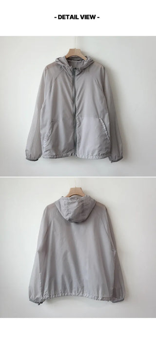 Oversized Windbreaker Hoodie