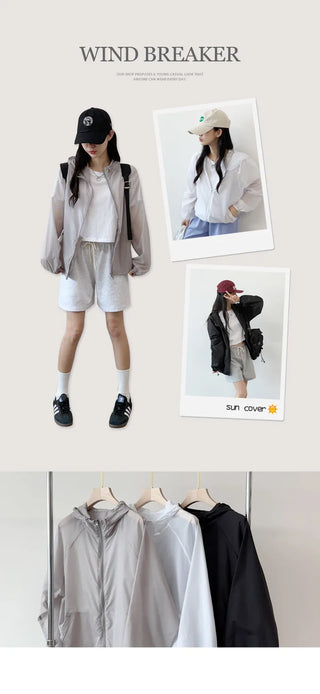 Oversized Windbreaker Hoodie