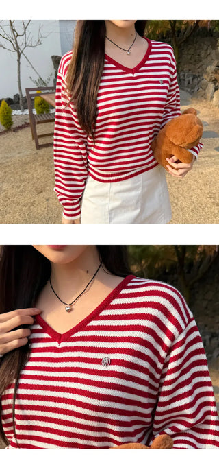 Striped Knit Top
