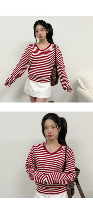 Striped Knit Top