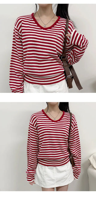 Striped Knit Top
